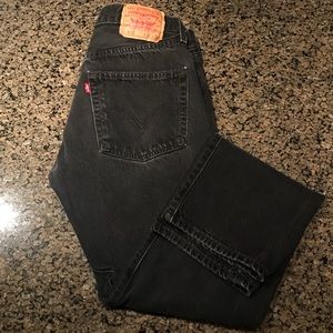 LEVIS black 501 jeans